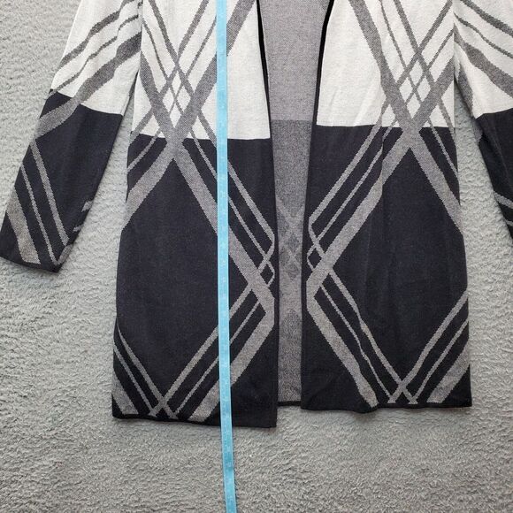Jones Studio Cardigan Sweater Womens XS Multi Knit Cotton Long Sleeve Open Front - Picture 6 of 7